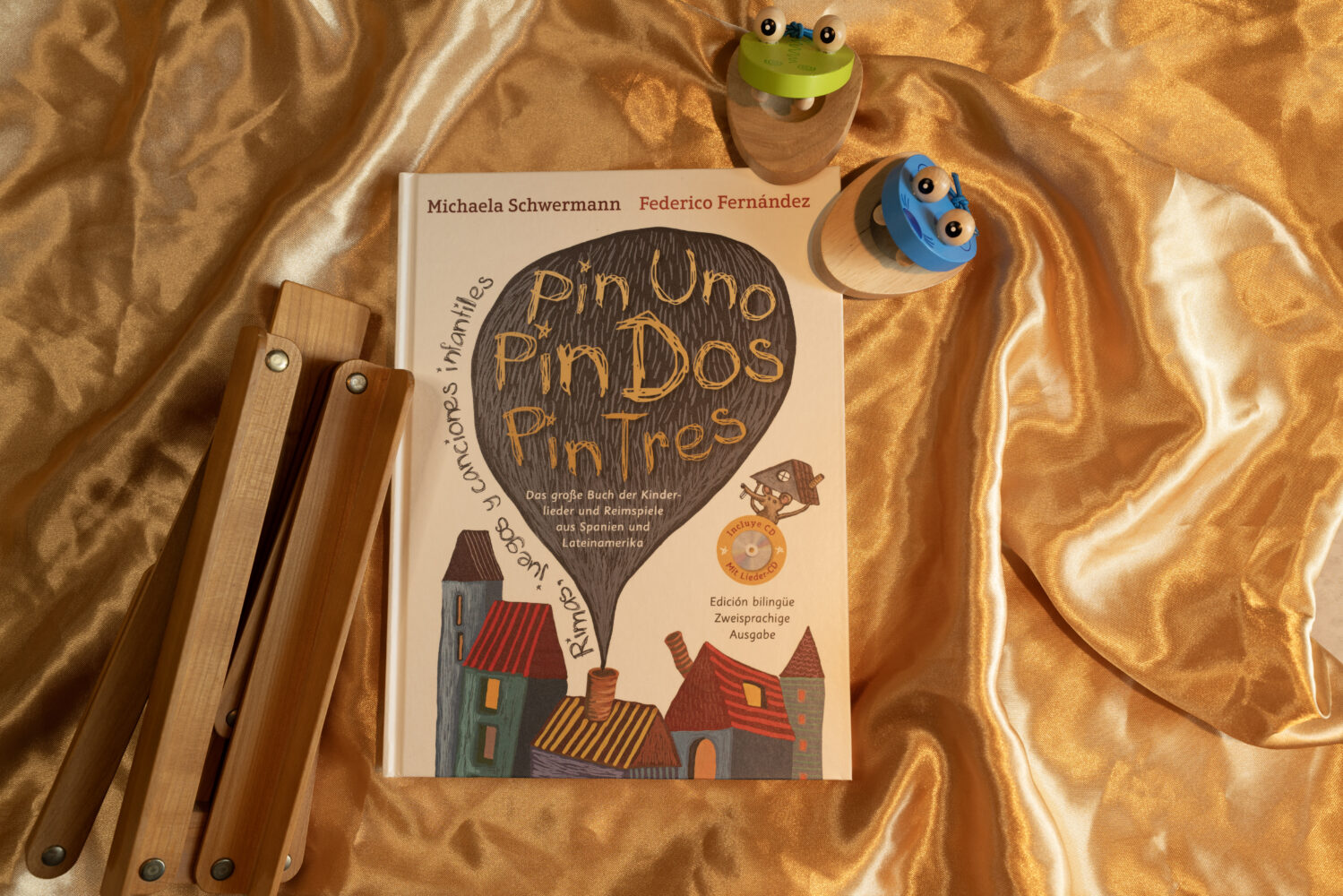 spanische kinderlieder: pin uno, pin dos, pin tres buch und cd